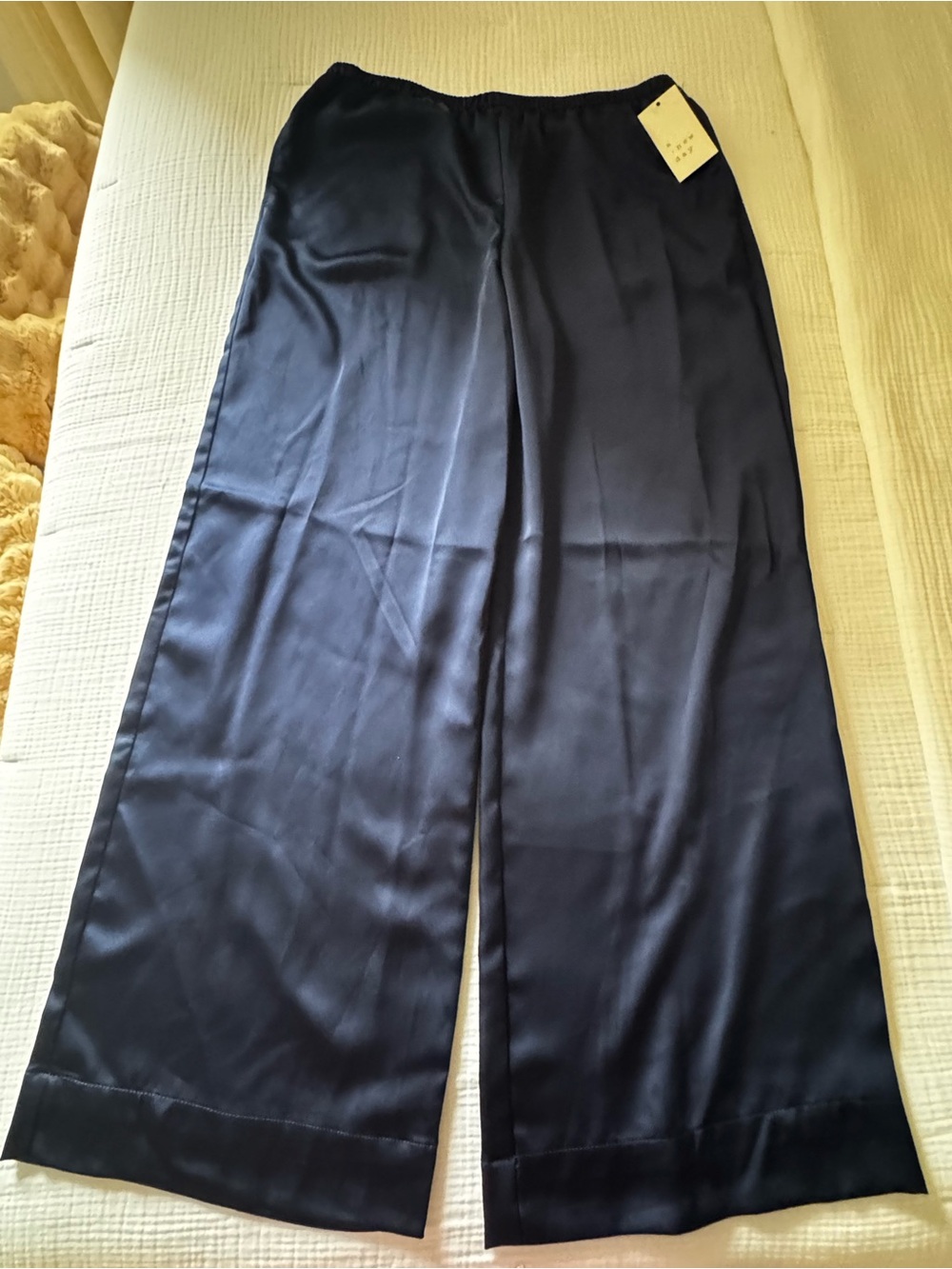 NWT A New Day Navy Satin Pant
